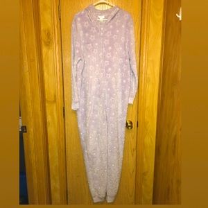 🌻Furry hooded lavender onesie